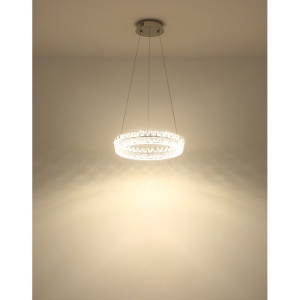 Candelabru LED Laurel 24W, 2200 lm, lumina calda/neutra/rece, cristale, Ø40 cm, telecomanda, dimabil, crom, Globo Lighting [9]- savelectro.ro