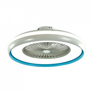 Candelabru LED VT-7934, cu ventilator, telecomanda, 35W, 3000lm, lumina rece, neutra, calda, albastru, IP20, V-TAC [1]- savelectro.ro