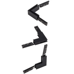Conector de colt pentru sina magnetica M05, negru, Optonica [1]- savelectro.ro