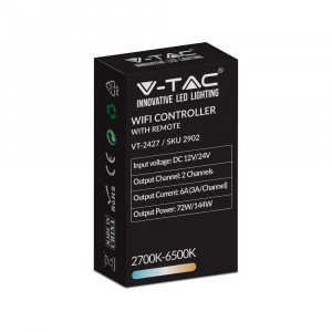 Controller smart banda led CCT, 12-24V, 6A, V-TAC [4]- savelectro.ro