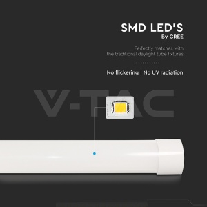 Corp LED liniar 40W, 4300 lm, lumina calda (3000K), cip CREE, alb, V-TAC [2]- savelectro.ro
