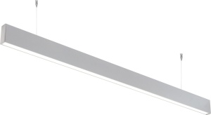 Lustre LED, Corp LED liniar suspendat neinterconectabil, 50W, 5000 lm, lumina neutra (4000 K), IP20, argintiu, Optonica - savelectro.ro