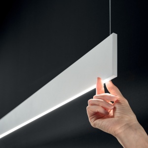 Corp LED liniar suspendat Steel 24W, 1310lm, lumina calda (3000 K), IP20, alb, Ideal Lux [3]- savelectro.ro