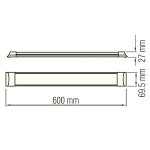 Corp led Tetra 18W, 600mm, Horoz, lumina rece [2]- savelectro.ro