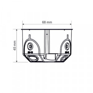 Doza aparataj pentru rigips, 68x45 mm, Kopos [2]- savelectro.ro