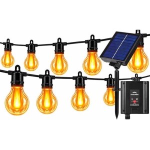 Ghirlanda solara LED, 11.5 m, 20 becuri, lumina calda, IP44, Masterled