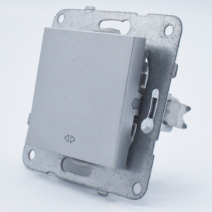 Intrerupator cruce, 10A, IP20, Argintiu, Panasonic Arkedia Slim / Karre Plus