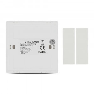 Intrerupator simplu Wireless Smart, 10A, protectie IP54, alb, V-TAC [10]- savelectro.ro