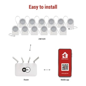 Kit Starter GoSmart 12 spoturi LED, 255 cm, 7 W, RGBIC + CCT, WiFi [16]- savelectro.ro