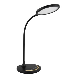 Lampa de birou LED Kenny 12W, flexibila, lumina calda/neutra/rece, 520 lm, dimabila, neagra mat, Globo Lighting