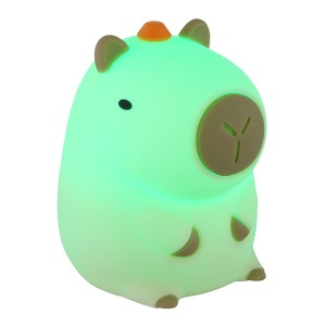 Lampa de veghe LED forma capybara 1.5W, temporizator, USB-C, dimabila, maro, Globo Lighting [3]- savelectro.ro