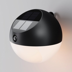 Lampi solare, Lampa solara LED Lactea 1W, 102 lm, lumina calda(3000 K), IP54, dimabila, neagra, Maytoni - savelectro.ro