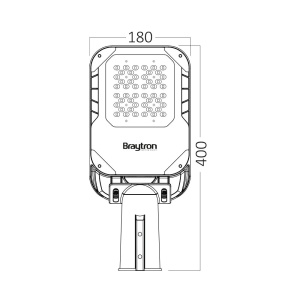 Lampa stradala LED 39W, 5500 lm, lumina neutra, IP66, Braytron [6]- savelectro.ro