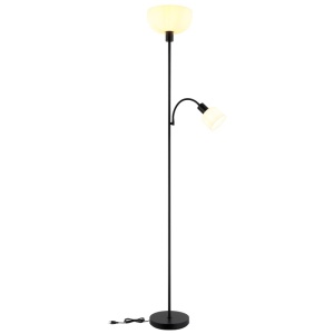 Lampadar Hinton 1xE27 + 1xE14, cu lampa de citit, IP20, negru mat, Globo Lighting [6]- savelectro.ro