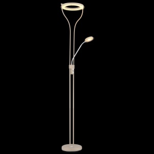 Lampadar LED Ebro, 24W, 2100 lm, lumina calda (3000 K), dimabil, nisipiu+alb, Globo Lighting [8]- savelectro.ro