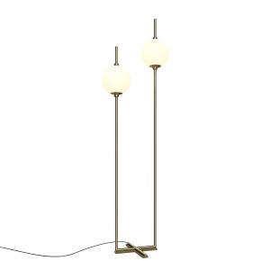 Lampadar LED Sixth Sense Z020FL-L12BS3K, 12W, 1100lm, lumina calda, IP20, auriu+alb, Maytoni [1]- savelectro.ro
