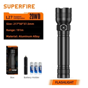 Lanterna L27, 1000 lm, 191m, IP43, 6xAA, Superfire