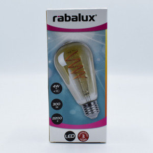 Bec led Vintage Filament Avocado 4W(28W), E27, 300lm, lumina calda(2200K), auriu, Rabalux