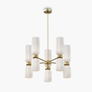 Lustre, Lustra Antic 10xE14, IP20, alba+aurie, Maytoni - savelectro.ro