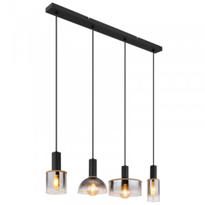 Lustra Classis 15551-4H, 4xE27, naturala+neagra+fumurie, IP20, Globo Lighting [1]- savelectro.ro