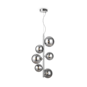 Corpuri de iluminat, Lustra Dallas MOD545PL-06CH, 8xG9, crom+fumurie, IP20, Maytoni - savelectro.ro