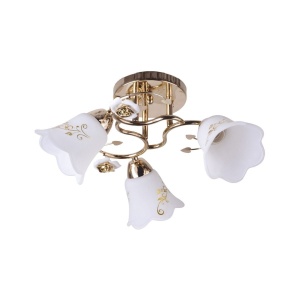 Lustre, Lustra Fucsia LY-3095, 3xE27, alba+aurie, IP20, Klausen - savelectro.ro