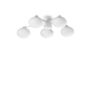 Lustre, Lustra Hermes 5xG9, Ø600mm, IP20, alba, Ideal Lux - savelectro.ro