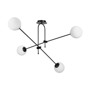 Lustre, Lustra interior Nuray, 4xE27, neagra, Klausen - savelectro.ro