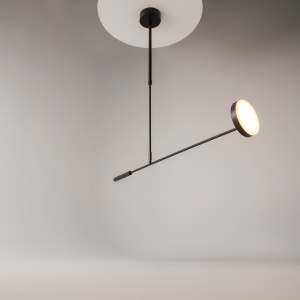 Lustra LED Fad, 8W, lumina calda (3000K), neagra, Maytoni [3]- savelectro.ro