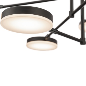 Lustra LED Fad MOD070PL-L38B3K, 38W, 2200lm, lumina calda, IP20, neagra, Maytoni [2]- savelectro.ro
