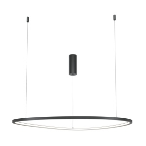 Lustra LED Glint MOD072PL-L36B3K1, 36W, 1700lm, lumina calda, IP20, neagra, Maytoni [2]- savelectro.ro