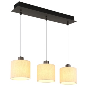 Lustra LED Thea 24W, lumina calda (2700 K), 1150lm, neagra, Globo Lighting [5]- savelectro.ro