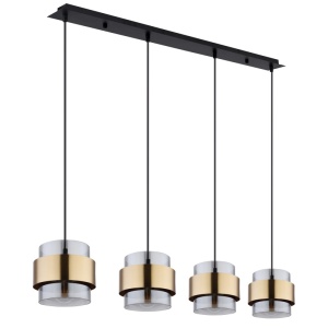 Lustre, Lustra Milley, 4xE27, IP20, negru/auriu, Globo Lighting - savelectro.ro