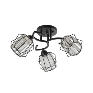 Lustra Spin PL3, 3xE27, neagra, Klausen [1]- savelectro.ro
