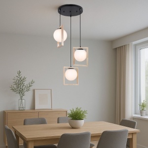 Pendul Artful SP3, 3xE27, alb, Klausen [2]- savelectro.ro