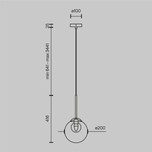 Pendul Basic Form MOD521PL-01G3, 1xG9, auriu+transparent, IP20, Maytoni [5]- savelectro.ro