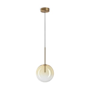 Pendul Equinoxe 1xG4, ambra, Ideal Lux