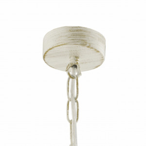 Pendul Grass, 1 bec, dulie E27, alba, metal, sticla, Klausen [3]- savelectro.ro