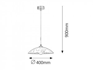 Pendul Harmony Lux 3856, 1xE27, alb, IP20, Rabalux [2]- savelectro.ro