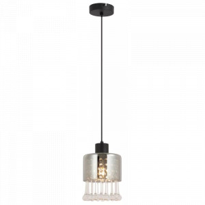 Pendule, Pendul Hendry 15884H, 1xE27, fumuriu+negru - savelectro.ro