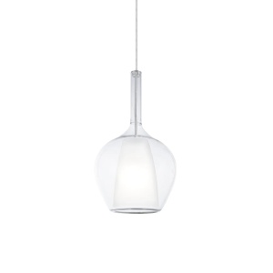Pendule, Pendul Kalique-1 1xE27, Ø180mm, IP20, transparent, Ideal Lux - savelectro.ro