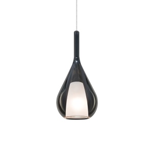 Pendule, Pendul Kalique-3 1xE27, Ø180mm, IP20, fumuriu, Ideal Lux - savelectro.ro