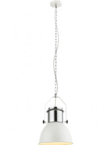 Pendul Kutum 15281, 1xE27, alb+crom, IP20, Globo [1]- savelectro.ro