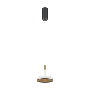 Pendul LED Ei MOD041PL-L15WG3K, 12W, 650lm, lumina calda, IP20, alb+auriu, Maytoni [1]- savelectro.ro