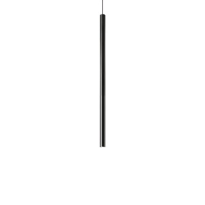 Pendule, Pendul LED Look rotund D30 H400, 12W, 660lm, lumina calda (3000 K), IP20, dimabil, negru, Ideal Lux - savelectro.ro