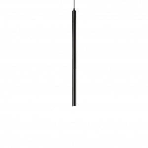 Pendule, Pendul LED Ultrathin 156699, rotund, 11.5W, 1250lm, lumina calda, negru, IP20, Ideal Lux - savelectro.ro