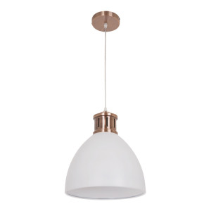 Corpuri de iluminat, Pendul Metal KL6241, 1xE27, cupru+alb, IP20, Klausen - savelectro.ro