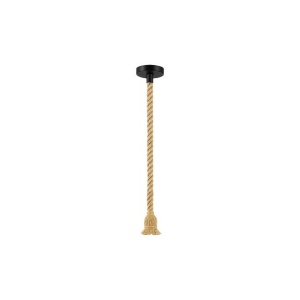 Pendule, Pendul Sznur 1xE27, franghie, 120 cm, negru+maro, Masterled - savelectro.ro