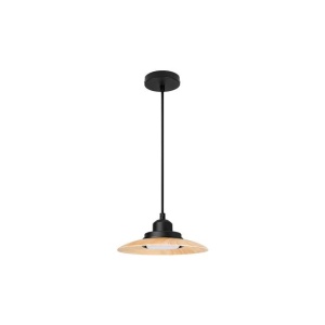 Pendul Tulia, 1xGX53, Ø220mm, IP20, negru+imitatie lemn, Masterled