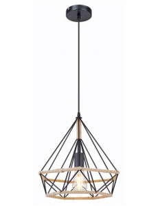 Pendul Ulleu 69029, 1xE27, negru+maro, IP20, Globo [1]- savelectro.ro